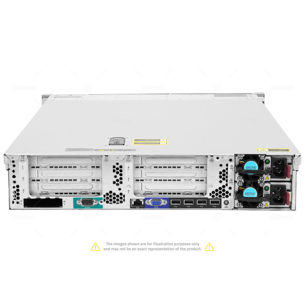HPE Proliant DL380P G8 8SFF 2x Xeon E5-2640 16 GB RAM Rails